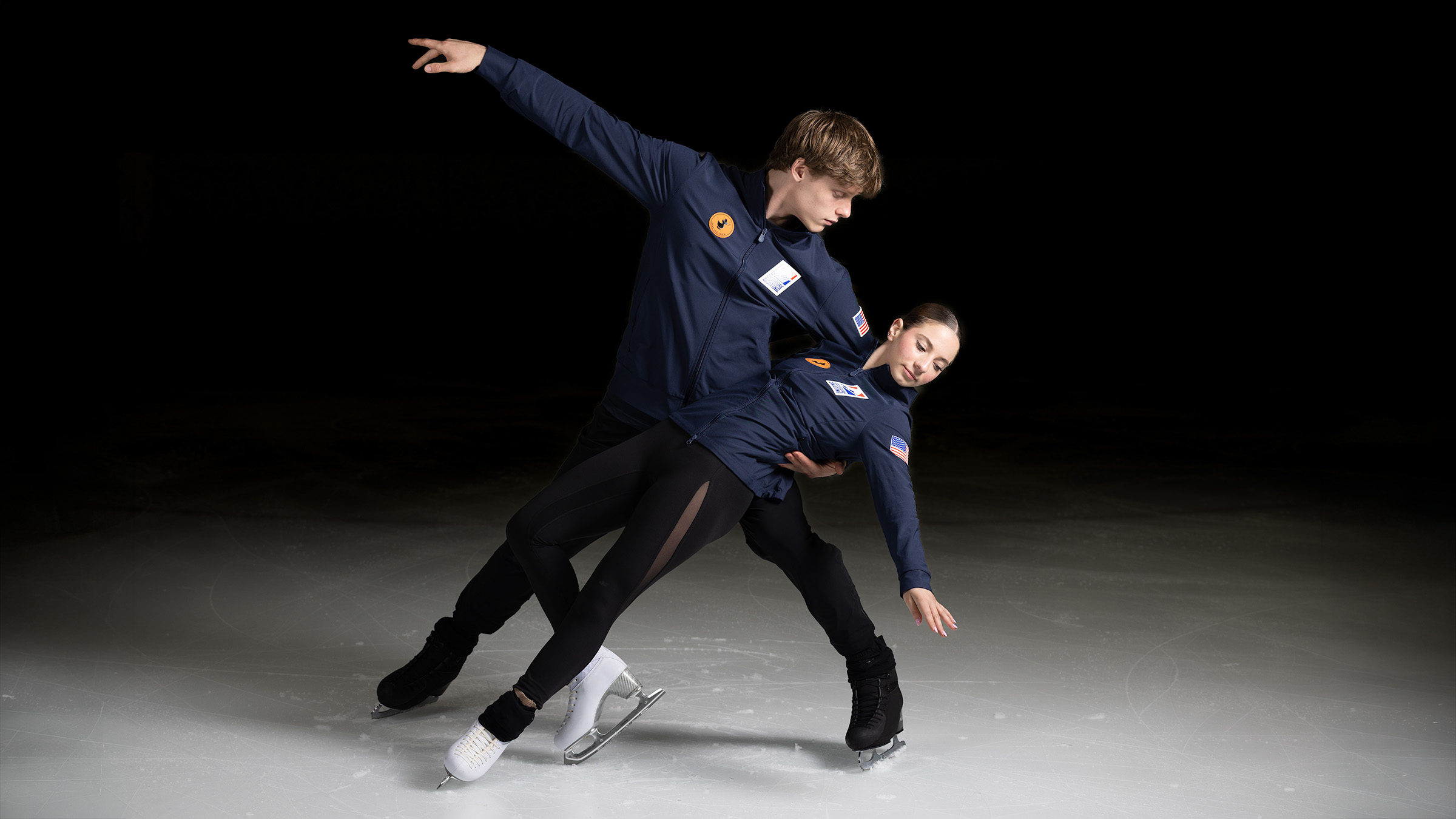 Figure skater portraits on ice — Ann Arbor athlete photography
