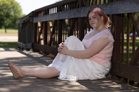 Southeast Michigan senior portrait of Peyton, high school Class of 2027